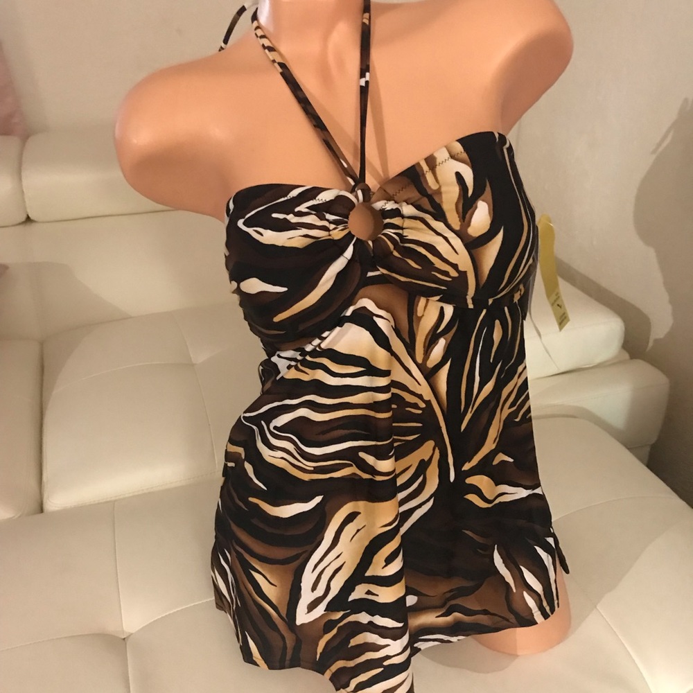 Christina vintage swimsuit dress halter retro tiger rockabilly pinup Bettie page